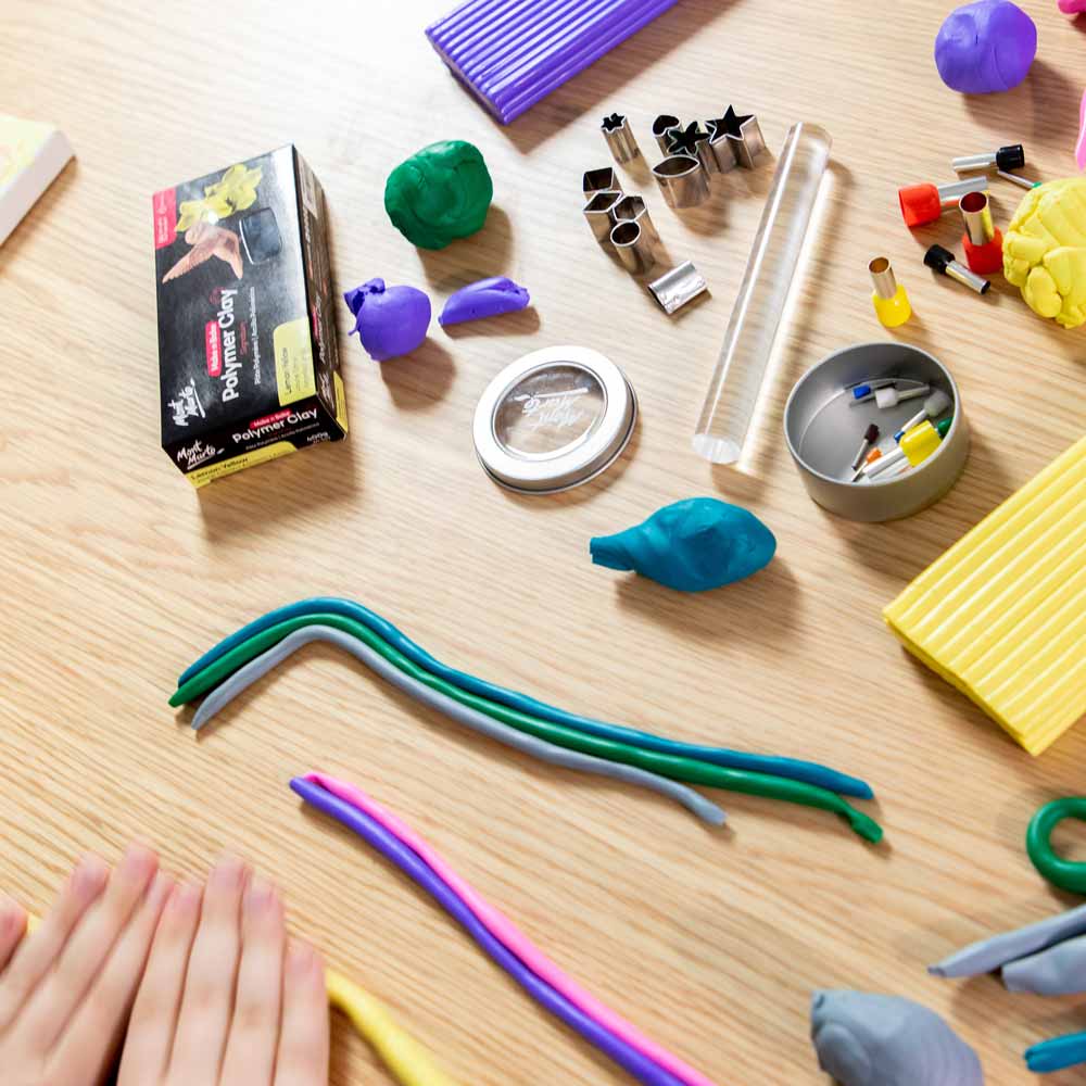 Mont Marte Mont Martee Make N Bake Polymer Clay 400G Block Lemon Yellow