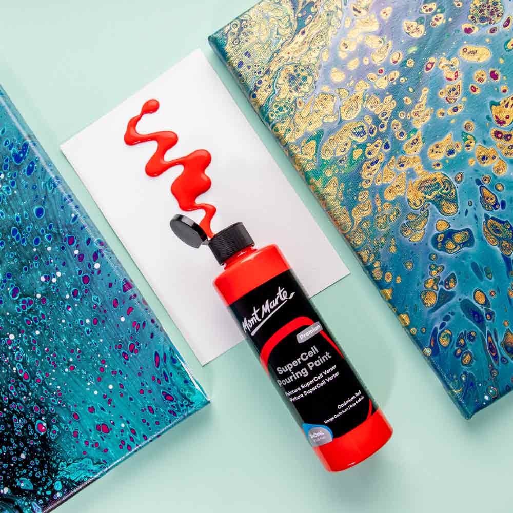 Mont Marte Mont Martee Supercell Pouring Paint Cadmium Red 240 Ml