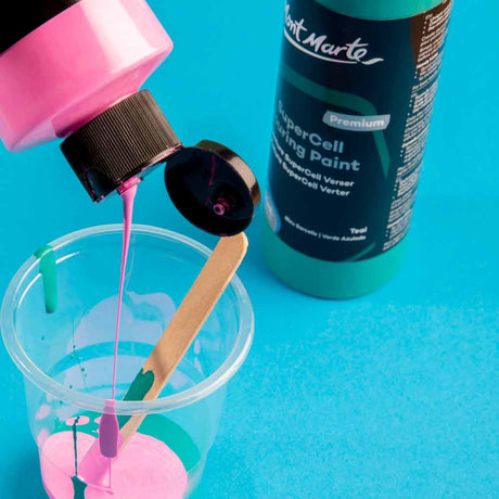 Mont Marte Mont Martee Supercell Pouring Paint 240Ml Bottle Hot Pink