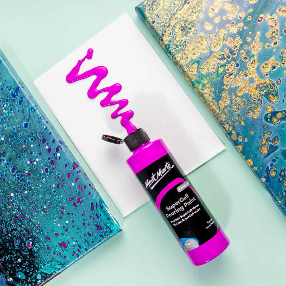 Mont Marte Mont Martee Supercell Pouring Paint 240Ml Fuchsia