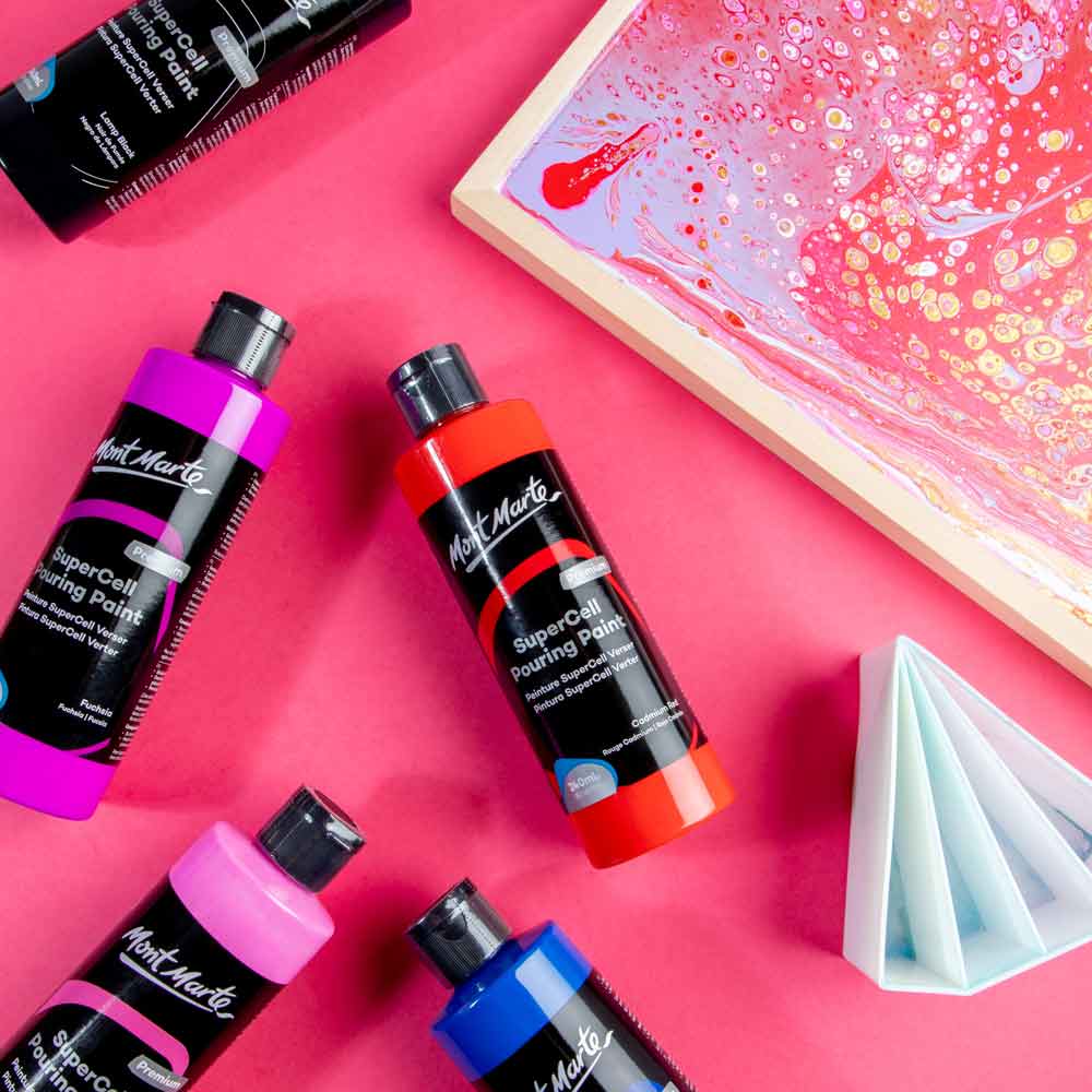 Mont Marte Mont Martee Supercell Pouring Paint 240Ml Fuchsia