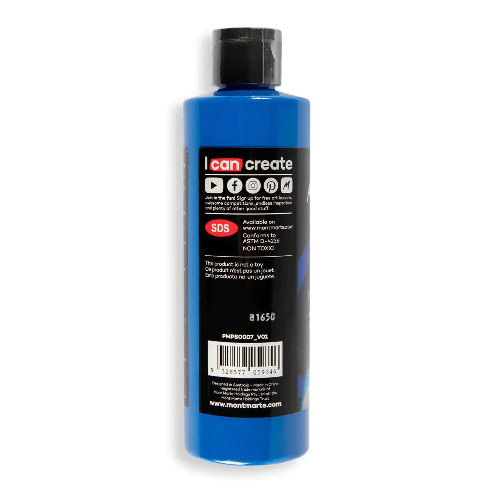 Mont Marte Mont Martee Supercell Pouring Paint 240Ml Bottle Navy Blue