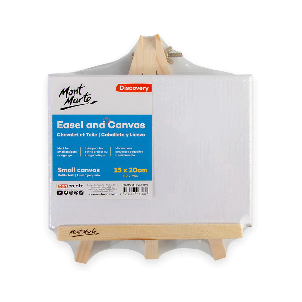 Mont Marte Discovery Easel With Canvas 15X20Cm
