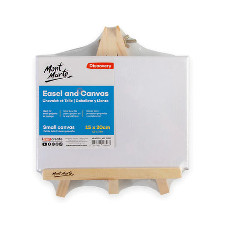 Mont Marte Discovery Easel With Canvas 15X20Cm