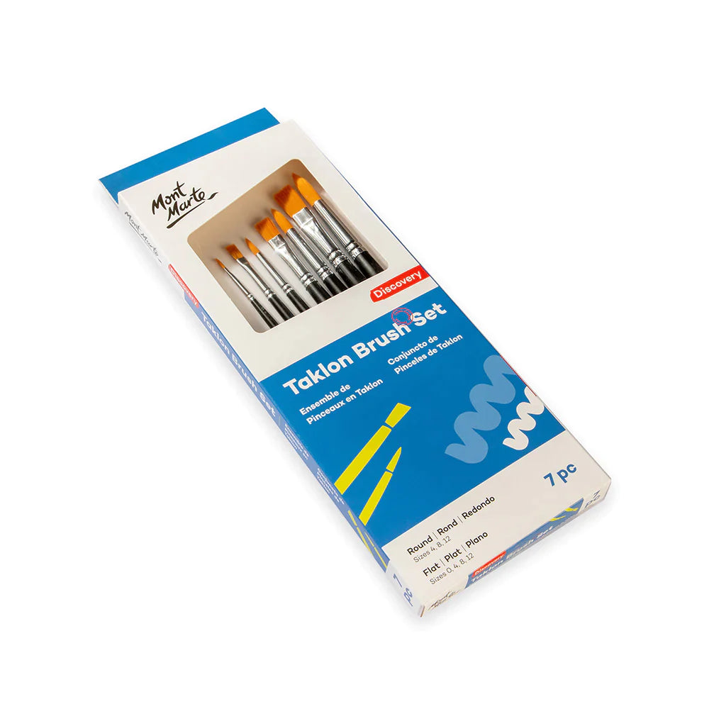 Mont Marte Mont Martee Discovery Taklon Brush Set 7 Pc