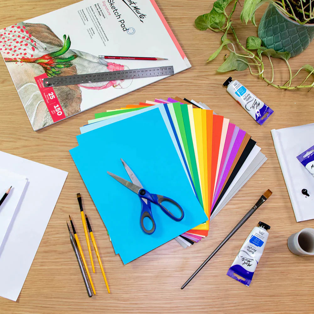 Mont Marte Mont Martee Discovery Coloured Card A4 150 Gsm 60 Sheets