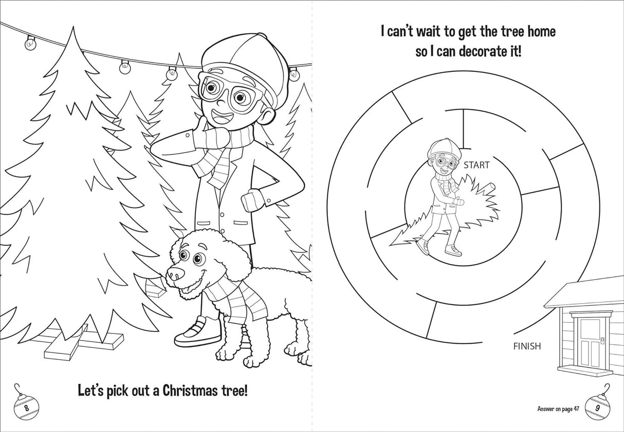 Blippi: A Very Merry Blippi Christmas (Coloring & Activity with Crayons)