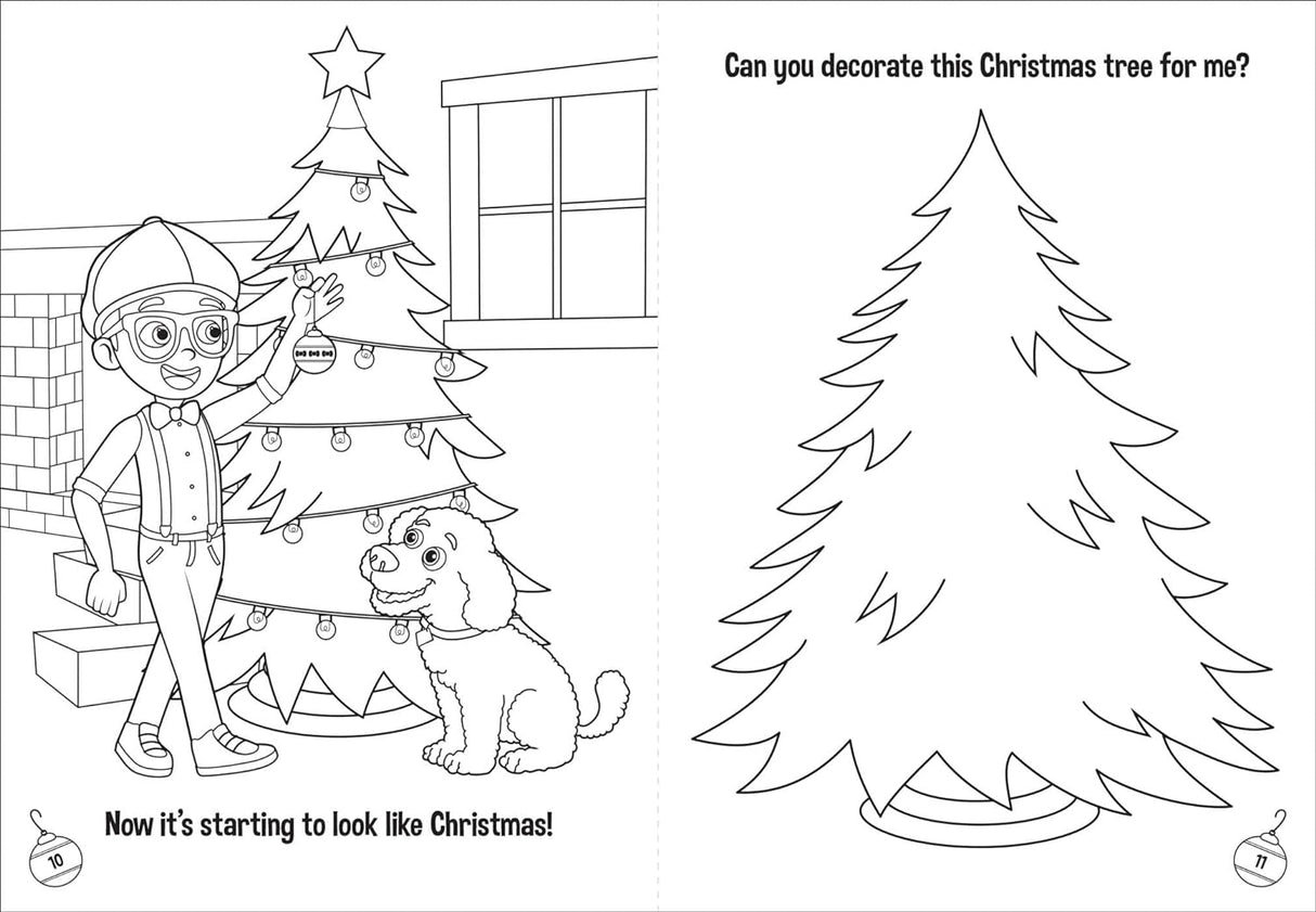 Blippi: A Very Merry Blippi Christmas (Coloring & Activity with Crayons)