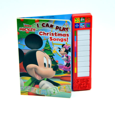 Disney Mickey Mouse - I Can Play Christmas Songs Sound Book with Built-In Keyboard - PI Kids