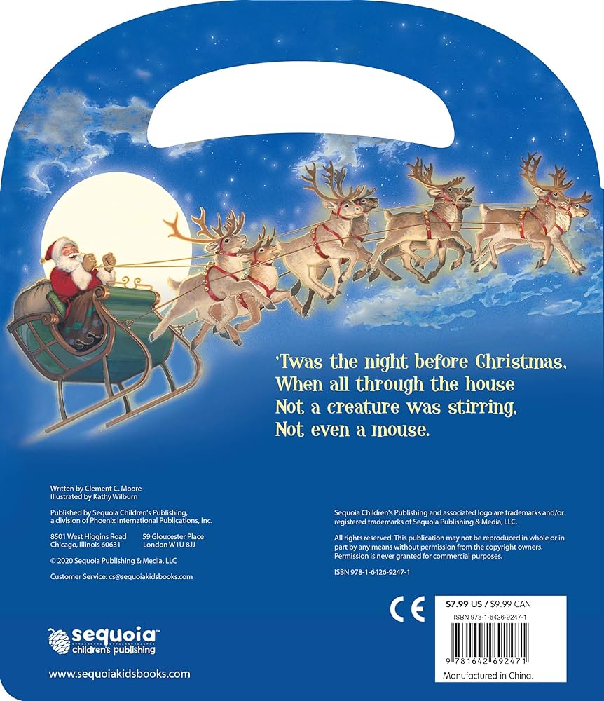 Twas the Night Before Christmas - Board Book with Handle