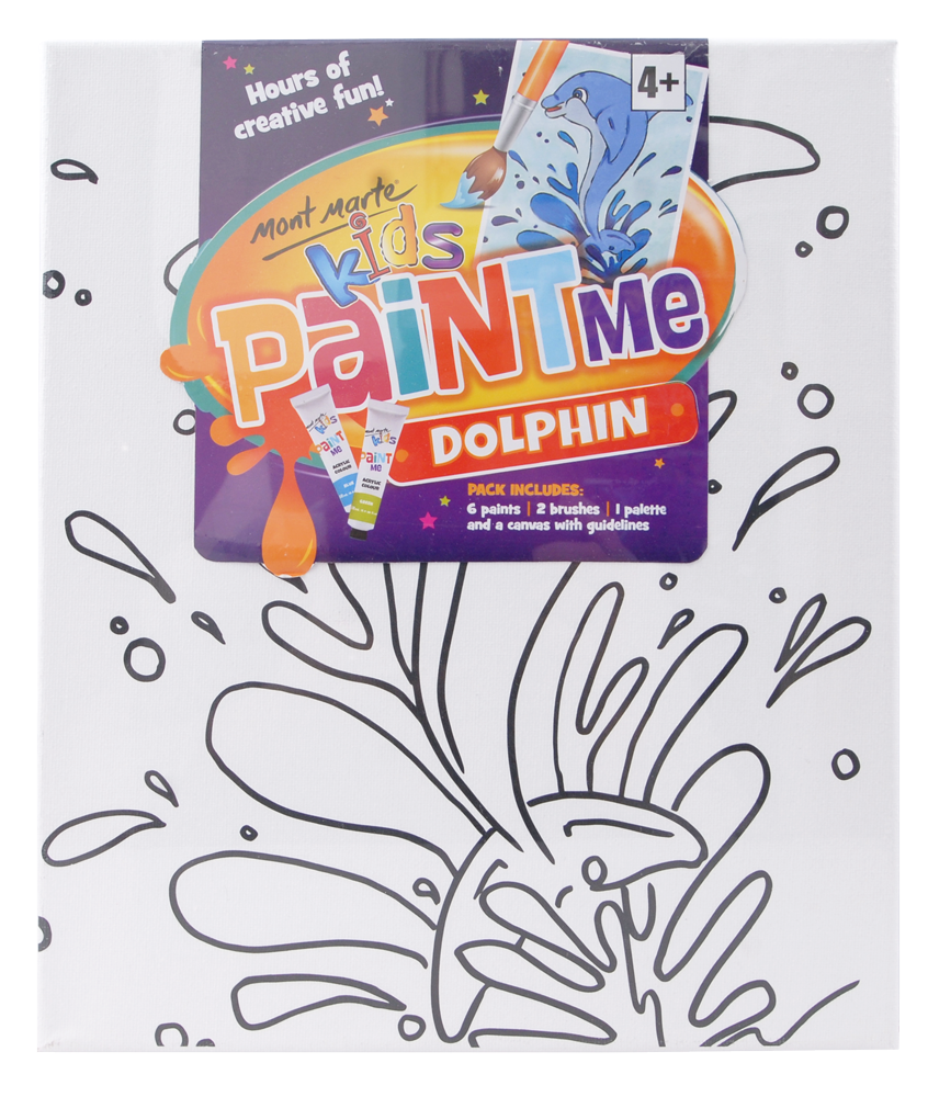 Mont Marte Kids Paint Me Canvas Set 10Pc