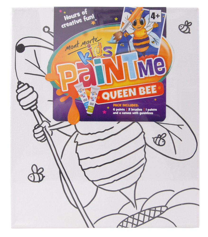 Mont Marte Kids Paint Me Canvas Set 10Pc