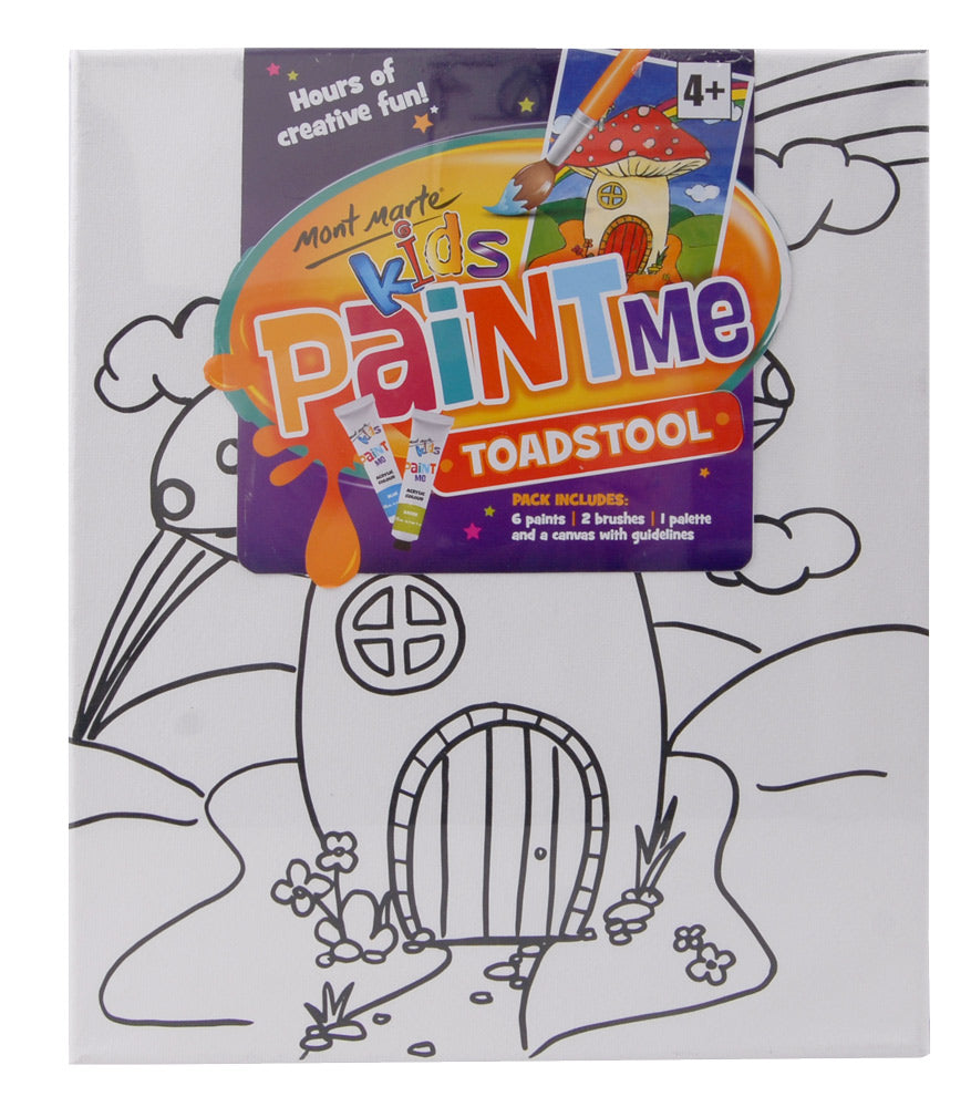 Mont Marte Kids Paint Me Canvas Set 10Pc