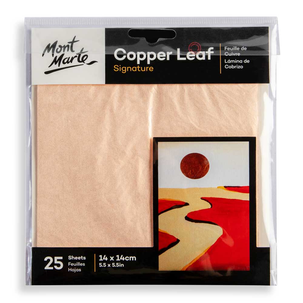 Mont Marte Copper Leaf Signature 14 X 14Cm (5.5In) 25 Sheet