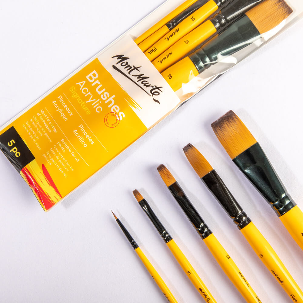 Mont Marte Acrylic Brushes Signature 5Pc