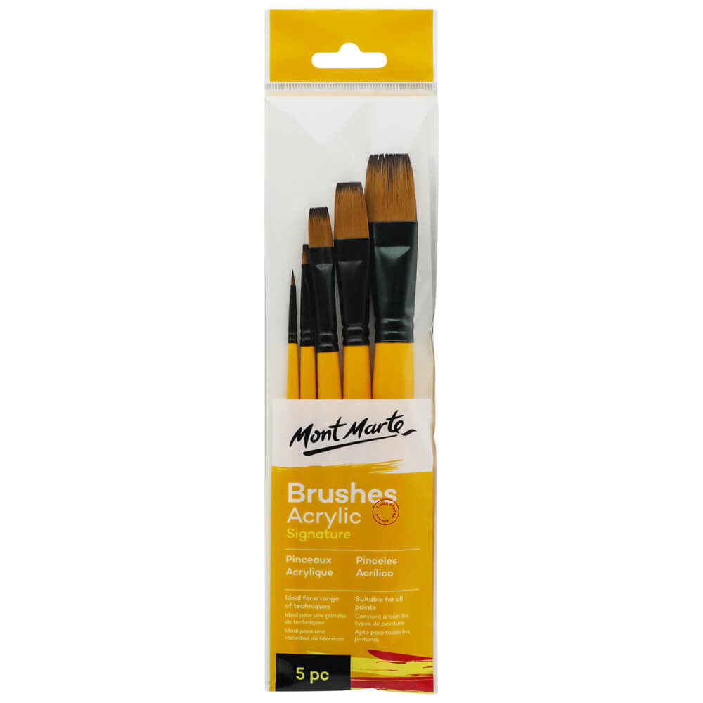 Mont Marte Acrylic Brushes Signature 5Pcs