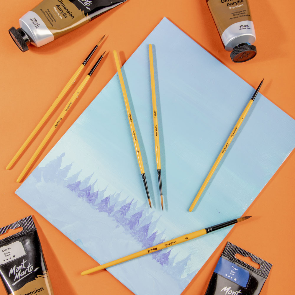 Mont Marte Acrylic Brushes Signature 6Pc