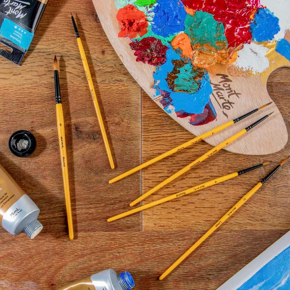 Mont Marte Brush Set Gallery Acrylic 6Pcs - product view 8