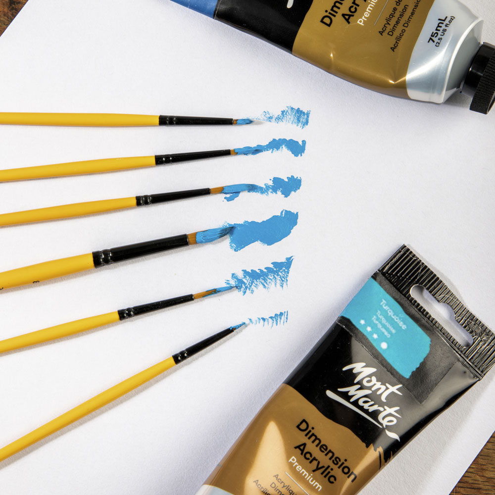 Mont Marte Acrylic Brushes Signature 6Pc