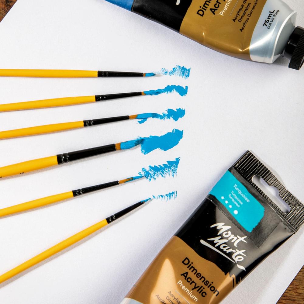 Mont Marte Brush Set Gallery Acrylic 6Pcs - product view 6