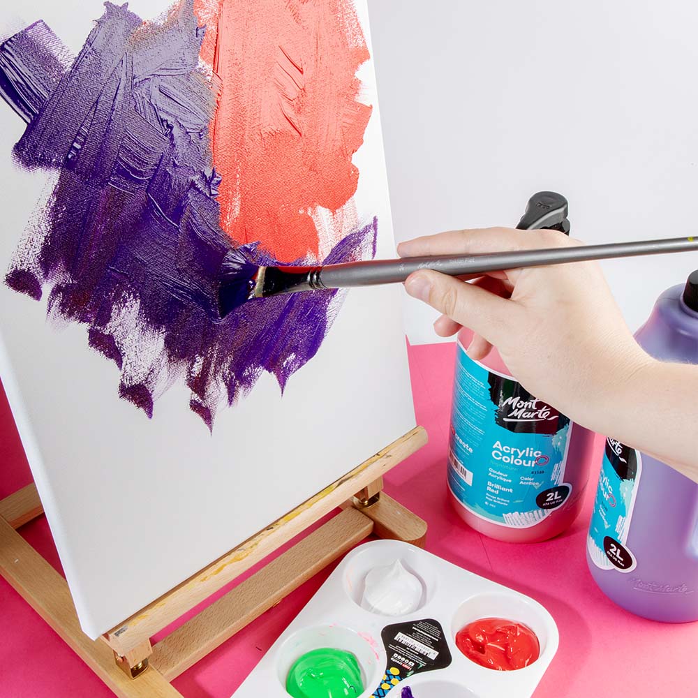 Mont Marte Acrylic Colour Paint Signature 2L 67 6 Us Fl Oz Bottle Purple