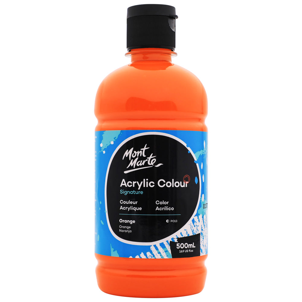 Mont Marte Acrylic Colour Signature 500ml - Orange
