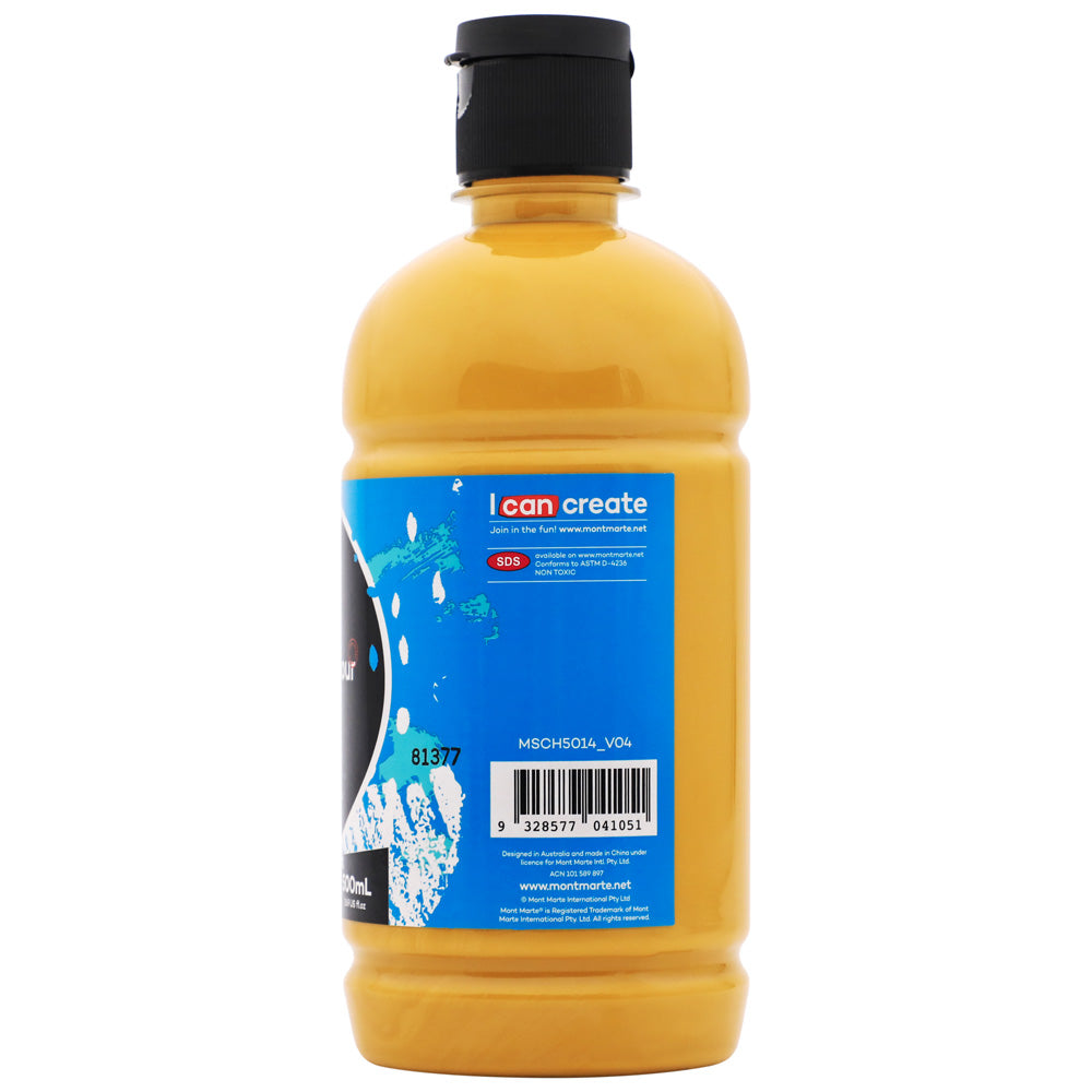 Mont Marte Acrylic Colour Signature 500Ml 16 9 Us Fl Oz Yellow Ochre