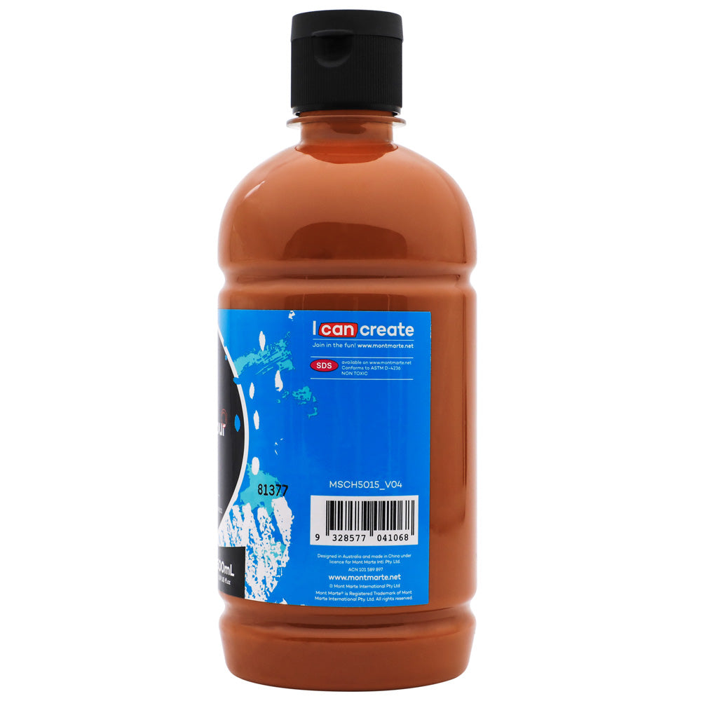 Mont Marte Acrylic Colour Signature 500Ml 16 9 Us Fl Oz Burnt Sienna