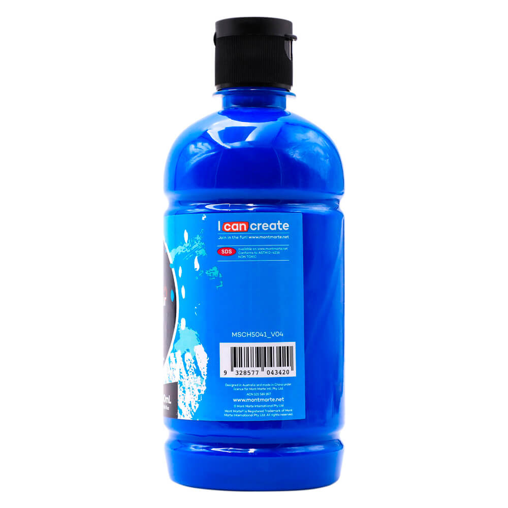 Mont Marte Acrylic Colour Signature 500Ml 16 9 Us Fl Oz Deep Cyan