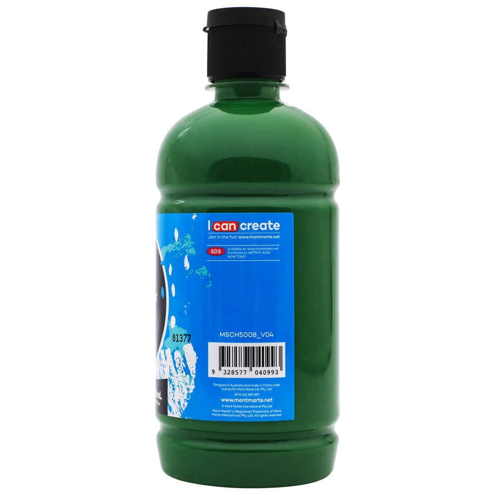 Mont Marte Acrylic Colour Signature 500Ml 16 9 Us Fl Oz Sap Green