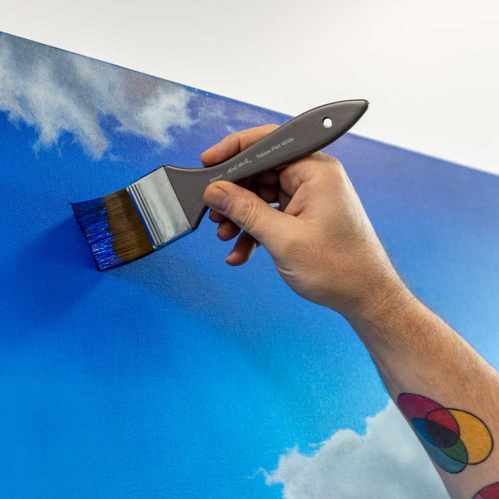 Mont Marte Artist Acrylic Brush Premium Taklon Flat Wide 50Mm 1 98In