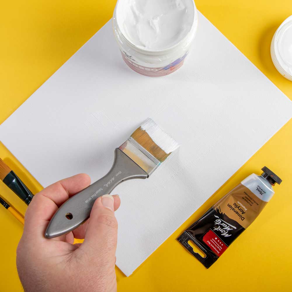 Mont Marte Artist Acrylic Brush Premium Taklon Flat Wide 50Mm 1 98In