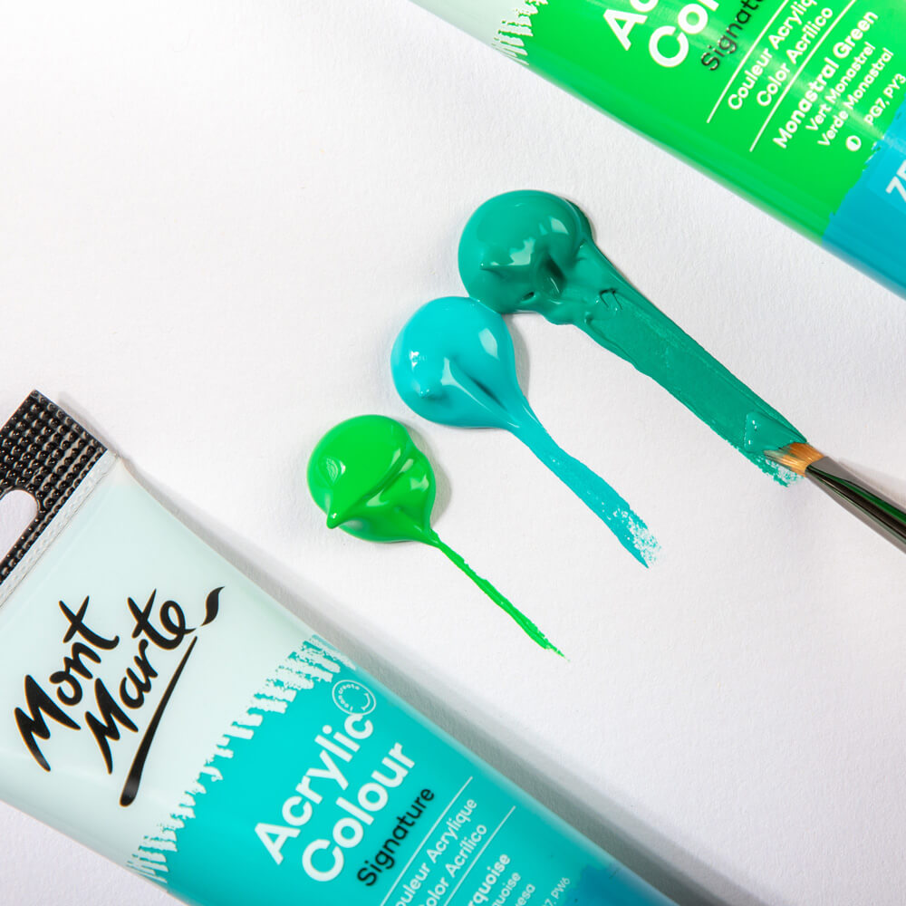 Mont Marte Artist Acrylic Brush Premium Taklon Wedge 1 8