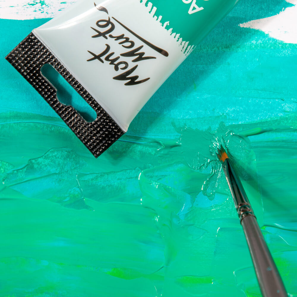 Mont Marte Artist Acrylic Brush Premium Taklon Wedge 1 8