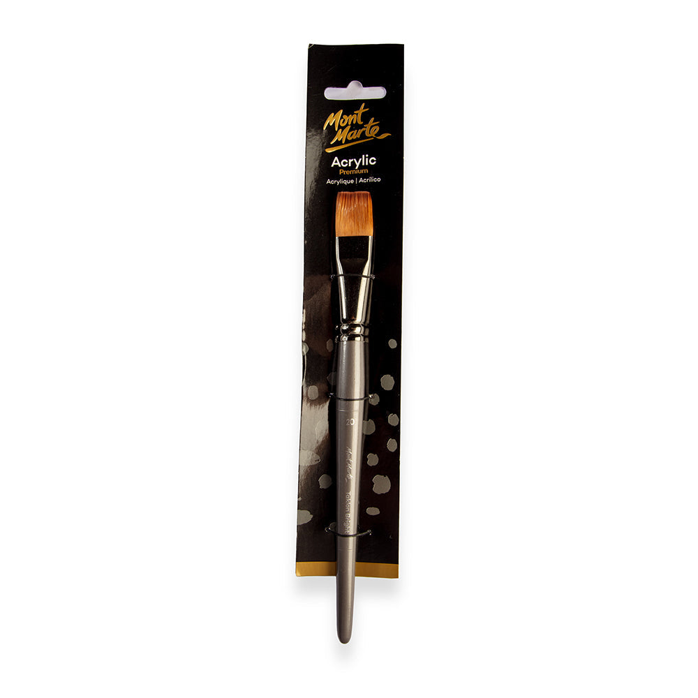 Mont Marte Acrylic Brush Premium Taklon Bright Short 20