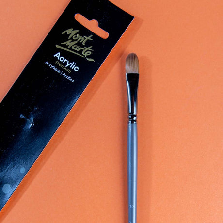 Mont Marte Artist Brush Premium Taklon Filbert 10