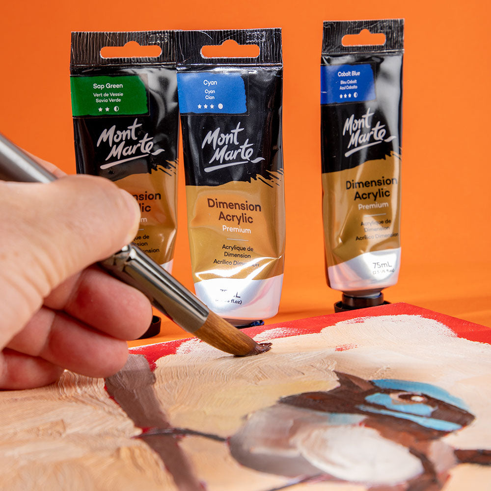 Mont Marte Artist Brush Premium Taklon Round 24