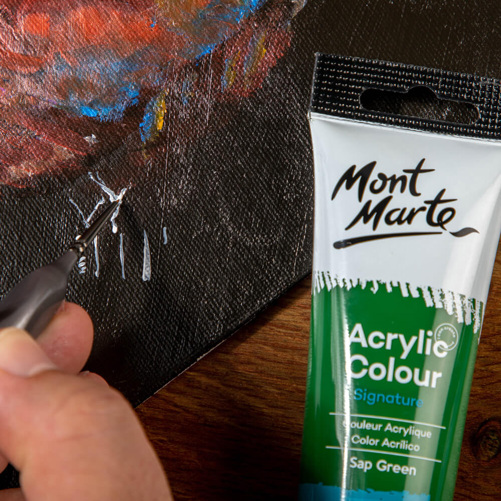 Mont Marte Artist Acrylic Brush Taklon Detailer 5 0
