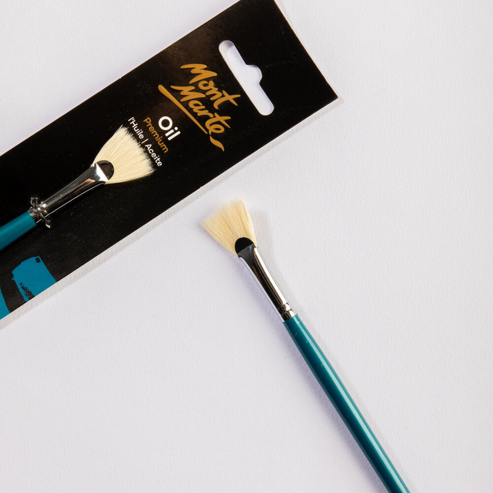 Mont Marte Artist Oil Brush Premium Chungking Fan Narrow 4