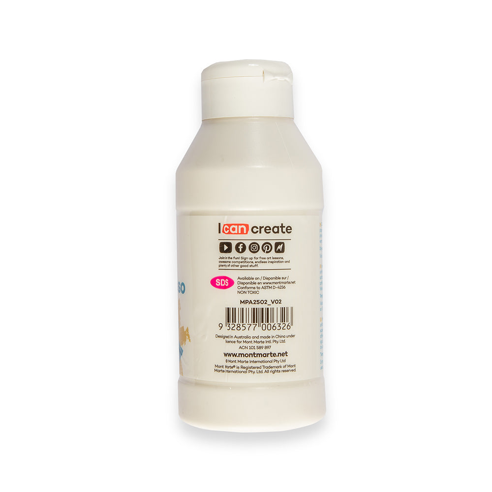 Mont Marte Clear Texture Gesso Premium 250Ml 8 5Oz