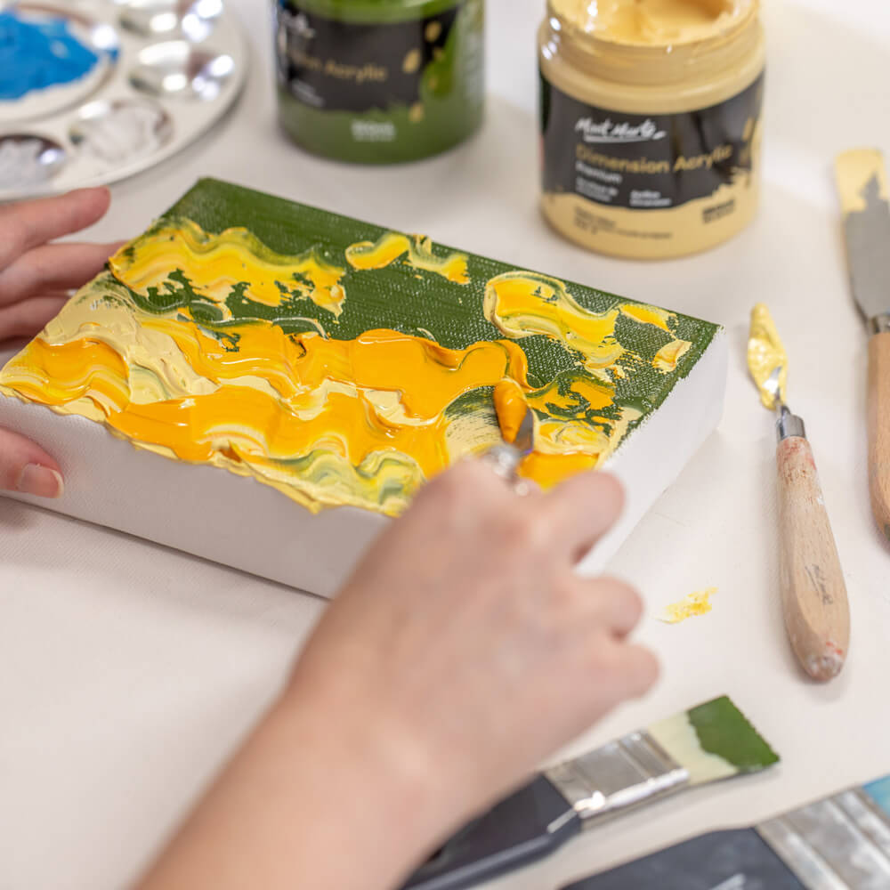 Mont Marte Dimension Acrylic Premium 250Ml 8 5 Us Fl Oz Yellow Deep