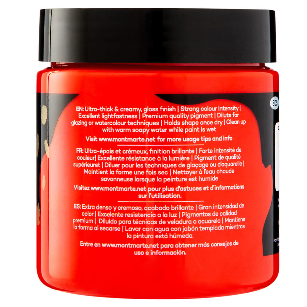 Mont Marte Dimension Acrylic Premium 250Ml 8 5 Us Fl Oz Brilliant Red