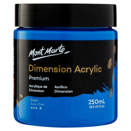 Mont Marte Dimension Acrylic Premium 250ml - Cyan Blue