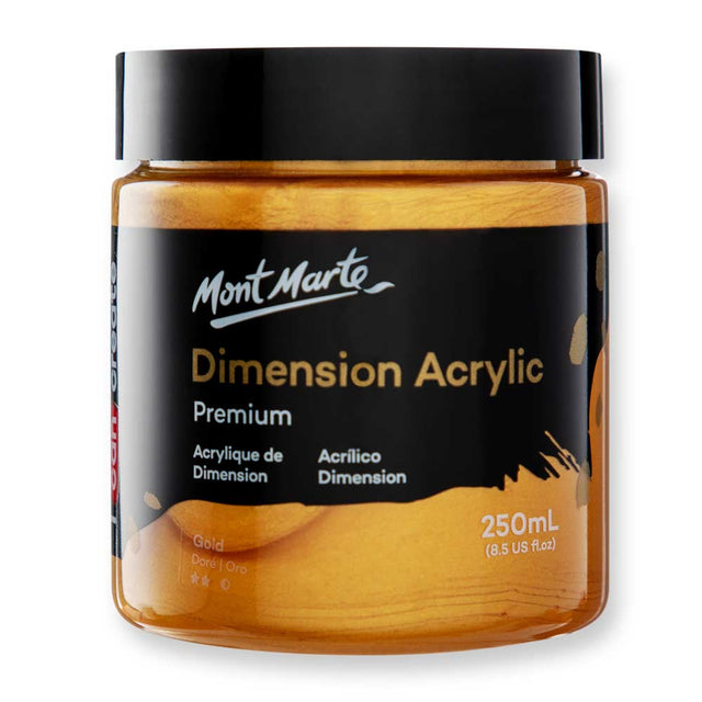 Mont Marte Dimension Acrylic Premium 250ml - Gold