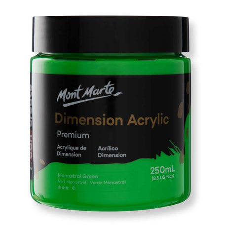 Mont Marte Dimension Acrylic Premium 250ml - Monastral Green