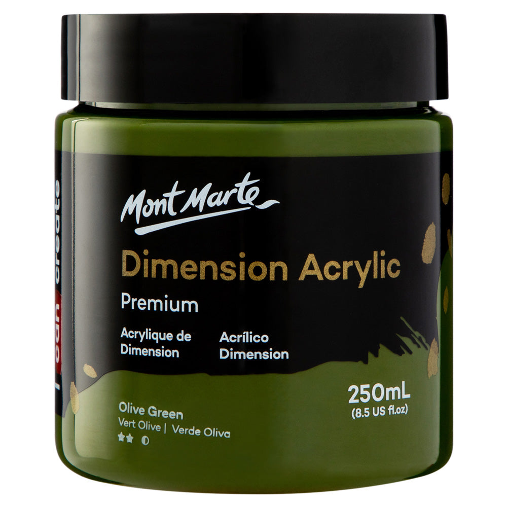 Mont Marte Dimension Acrylic Premium 250ml - Olive Green