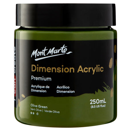 Mont Marte Dimension Acrylic Premium 250ml - Olive Green