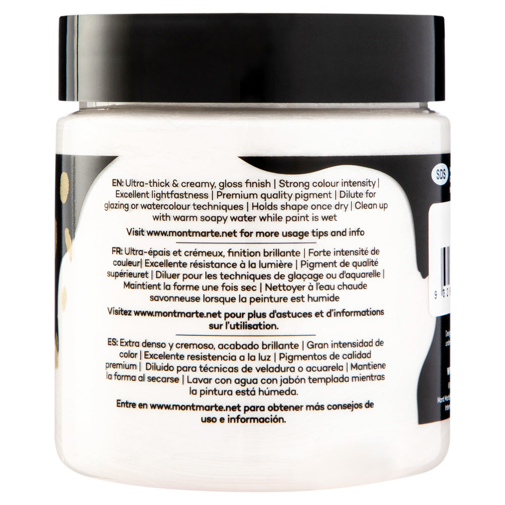 Mont Marte Dimension Acrylic Premium 250Ml 8 5 Us Fl Oz Pearl White