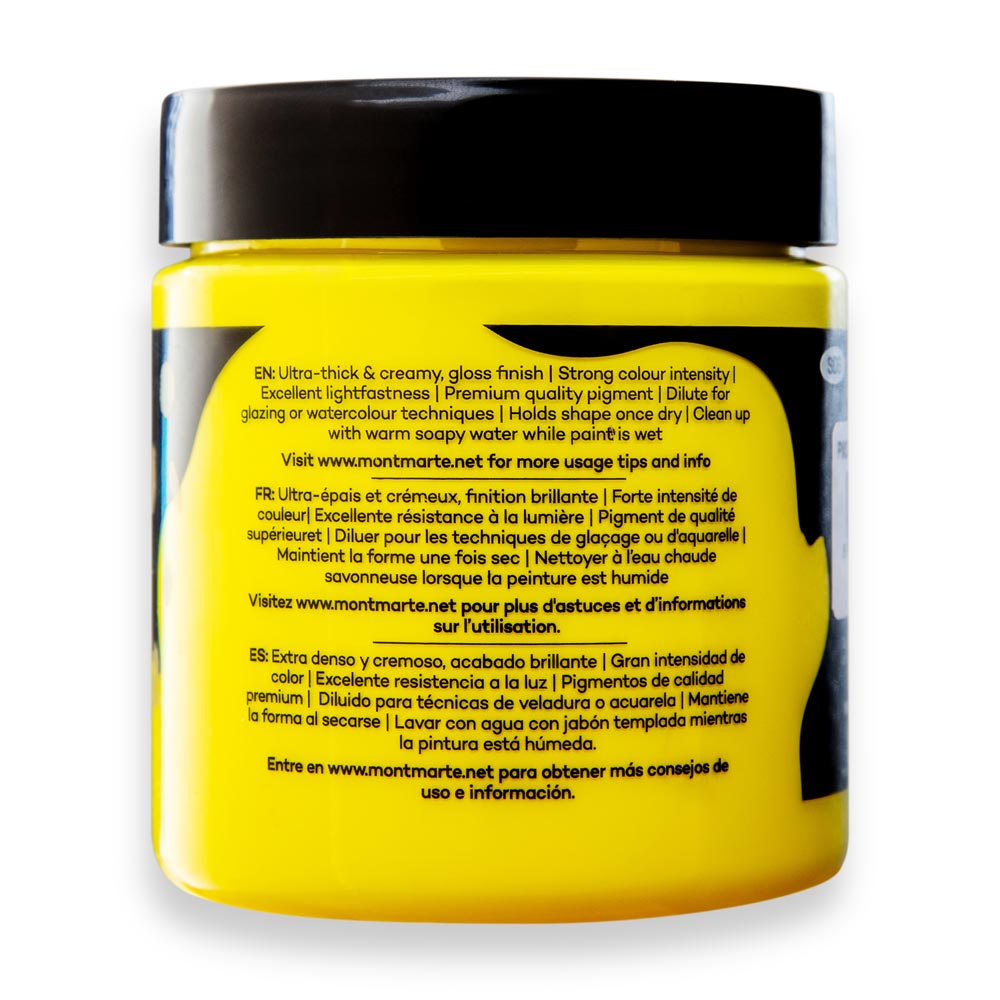 Mont Marte Dimension Acrylic Premium 250Ml 8 5 Us Fl Oz Lemon Yellow