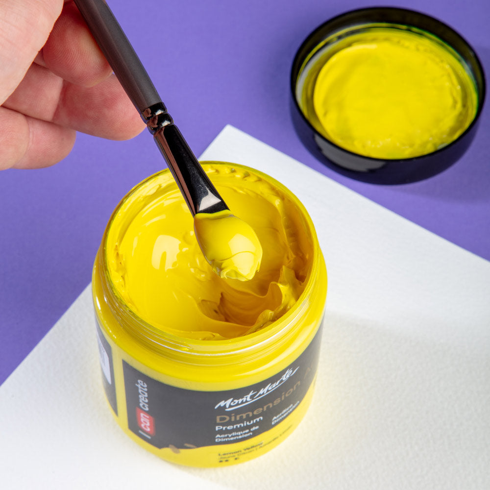 Mont Marte Dimension Acrylic Premium 250Ml 8 5 Us Fl Oz Lemon Yellow